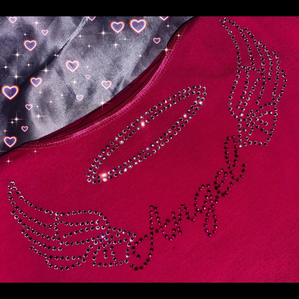 ✨CUSTOM ANGEL RHINESTONE TOP✨